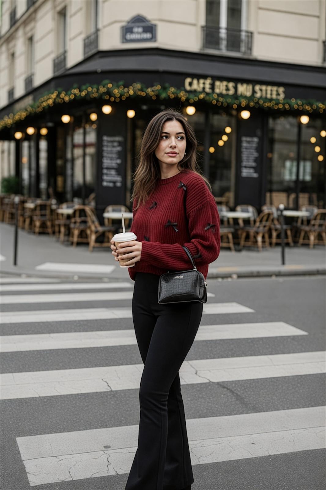 Trendmoona Bordo Fiyonklu Triko Kazak