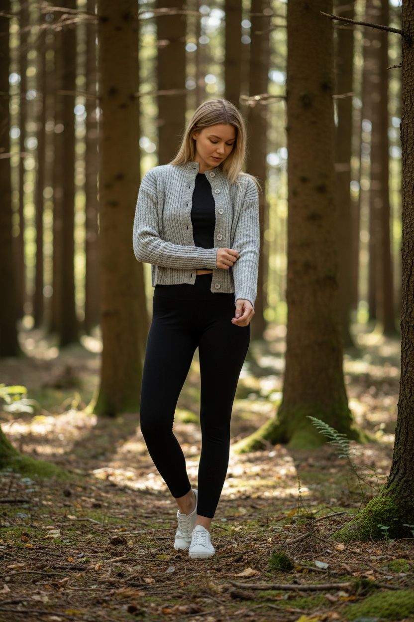 Trendmoona Gri Yumoş Fitilli Hırka