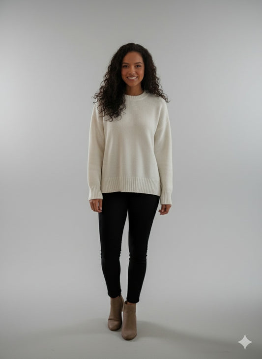 Trendmoona Bisiklet Yaka Selanik Örgü Yumoş Kazak