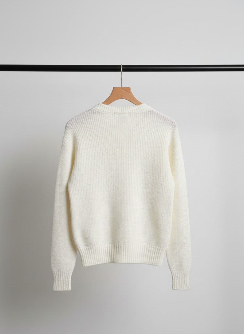 Trendmoona Bisiklet Yaka Selanik Örgü Yumoş Kazak