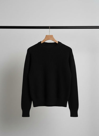 Trendmoona Bisiklet Yaka Selanik Örgü Yumoş Kazak