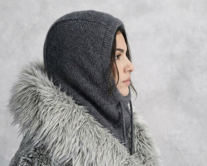 Trendmoona Bağcıklı ve Boyunluklu Kadın Triko Bere