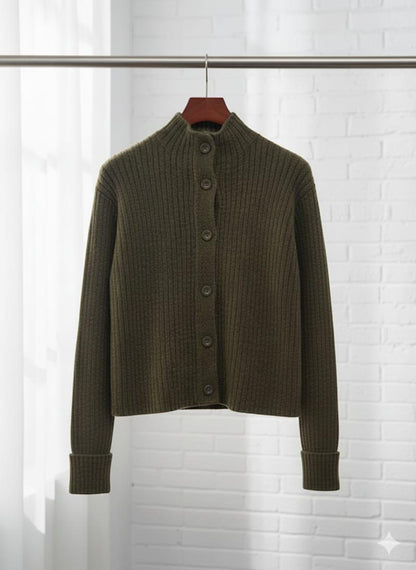 Trendmoona Haki Yumoş Fitilli Hırka